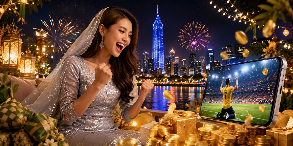 Live match player in Kuala Lumpur with 1600 cashback bonus during Hari Raya