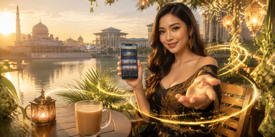 Mobile casino users in Putrajaya during Hari Raya celebrations using the 1600 platform